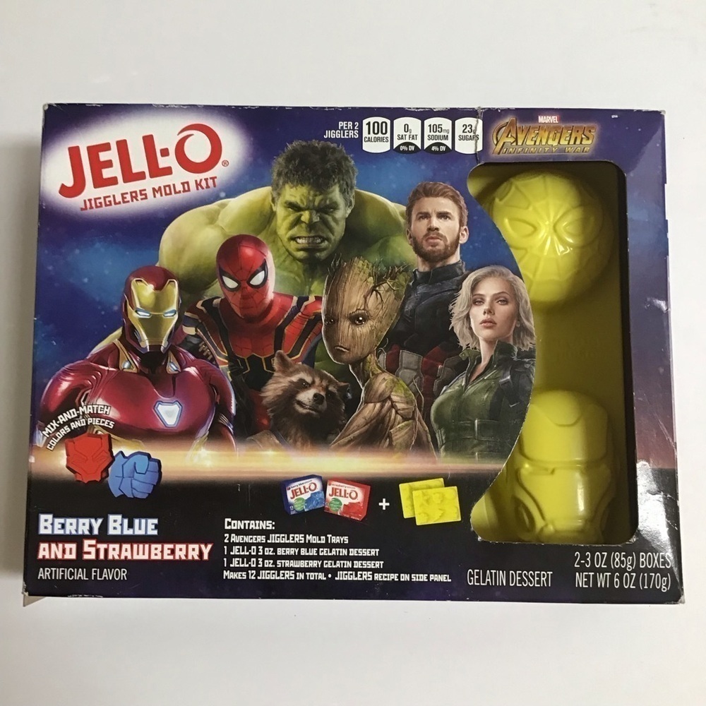 Marvel Avengers Jello Jigglers Molds Kit 12 Jello Shots Bar NO JELLO NEW 2020